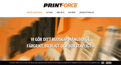 Desktop Screenshot of printforce.se