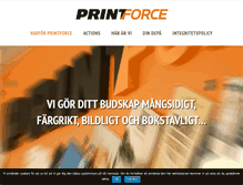 Tablet Screenshot of printforce.se